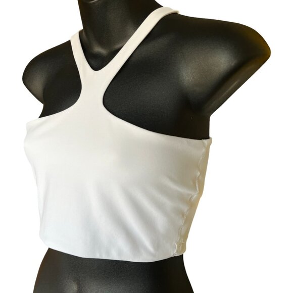 🌸4/$50🌸 Lululemon Bend This V and Racer Bra – White (Reversible) - Picture 2 of 13